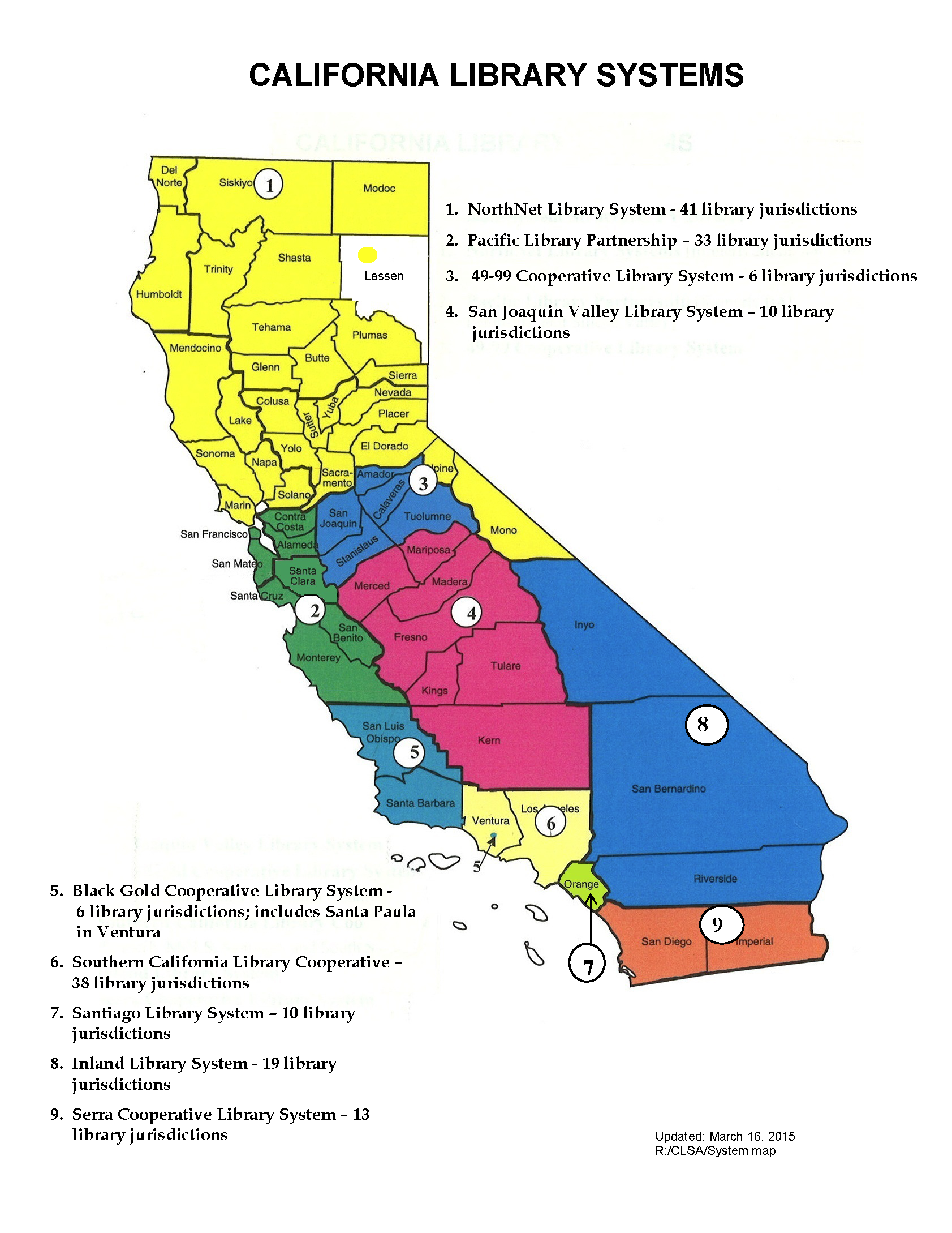 CLSA Library Map